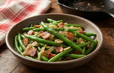 Sauteed Green Beans with Bacon