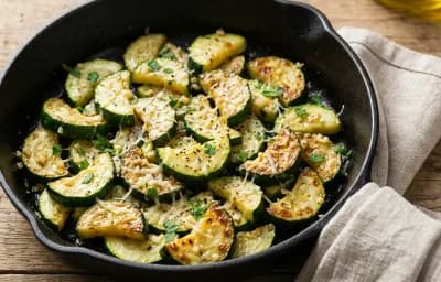 Sauteed Zucchini with Garlic and Parmesan