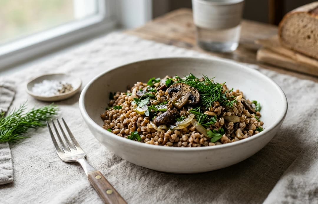 Savory Buckwheat Kasha Bowl