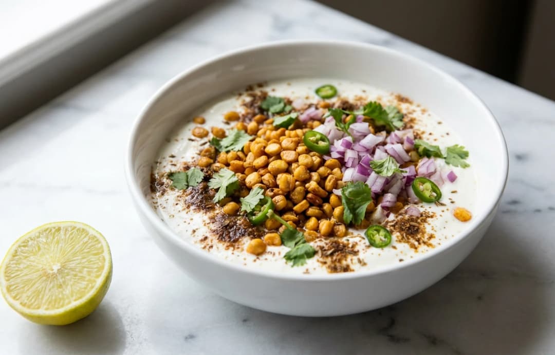 Savory Yogurt Bowl with Chana Dal