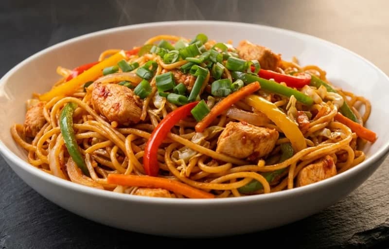 Schezwan Chicken Noodles