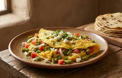 Scrambled Eggs with Nopales