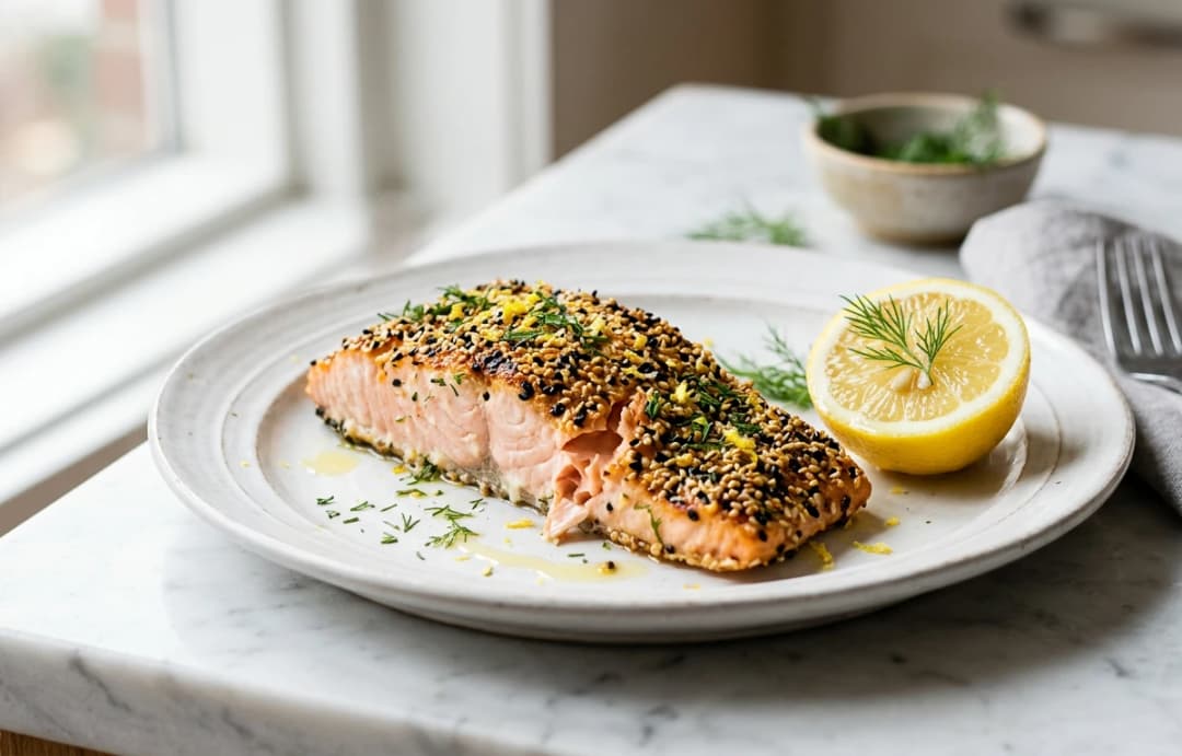 Sesame & Lemon Crusted Salmon