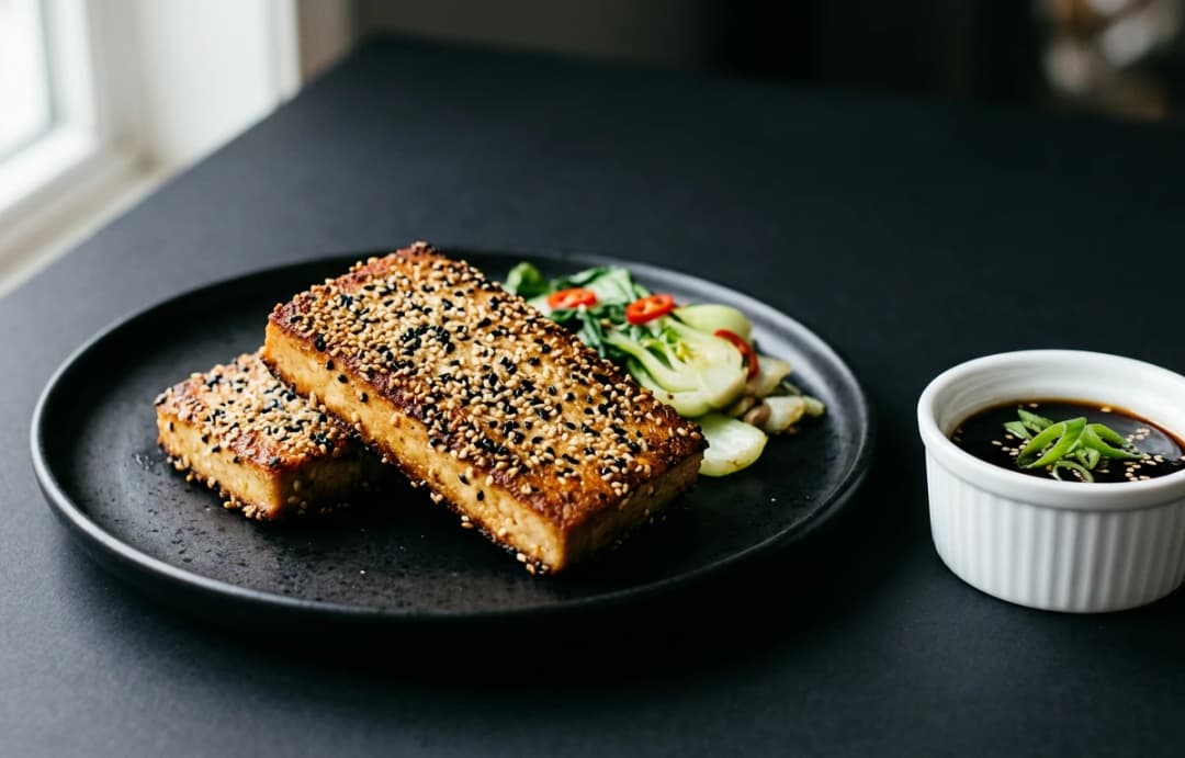 Sesame-Crusted Tofu Steaks