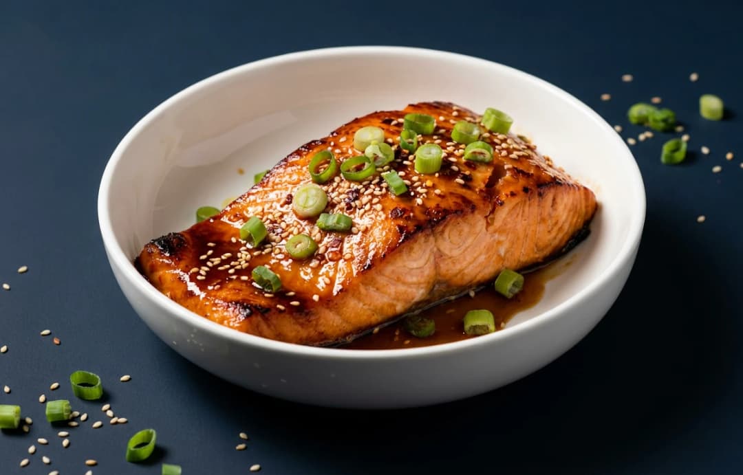 Sesame-Ginger Glazed Salmon