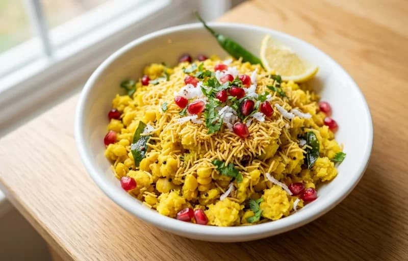 Sev Khamani with Egg Bhurji - Recipe 1