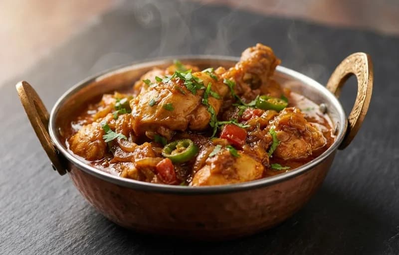 Seyal Kukkar with Phulka - Recipe 1