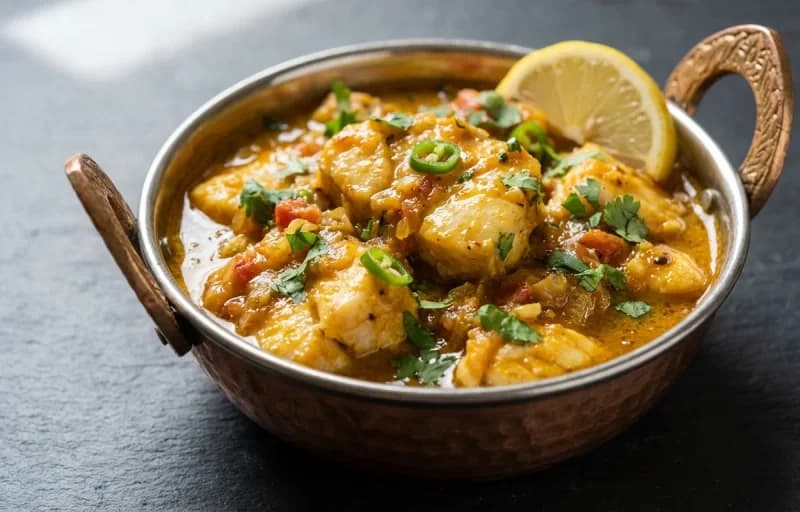 Seyal Machhi with Phulka - Recipe 1