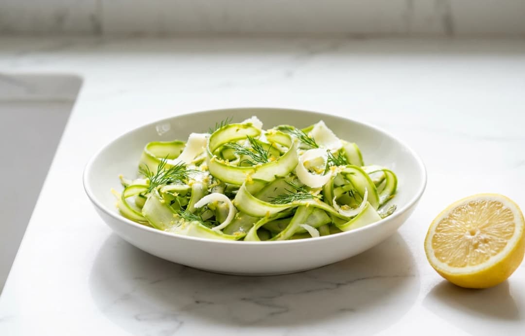 Shaved Asparagus Salad with Lemon Vinaigrette
