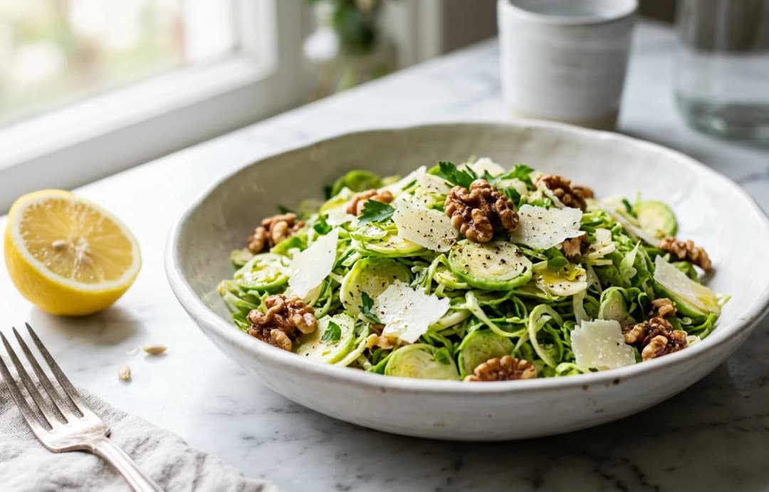 Shaved Sprout & Parmesan Salad