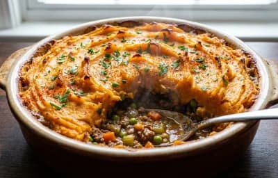 Shepherd's Pie with Sweet Potato Topping