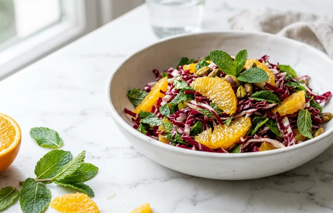 Shredded Radicchio & Orange Slaw