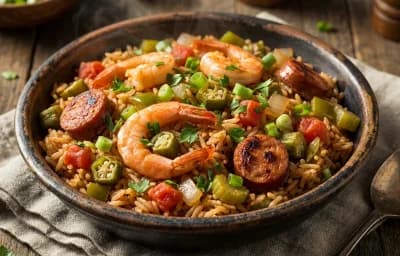 Shrimp and Sausage Jambalaya