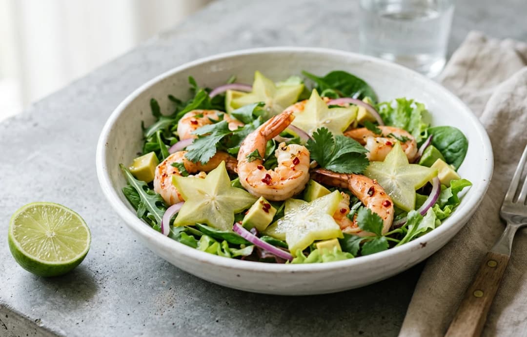 Shrimp and Starfruit Salad
