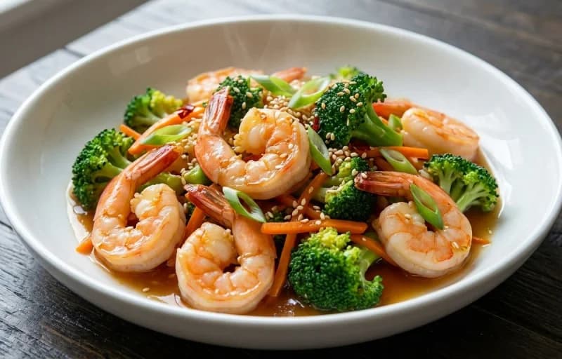 Shrimp Broccoli Stir-fry with Brown Rice - Recipe 1