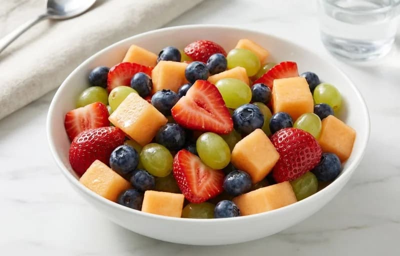 Breakfast Casserole with Side of Fruit - Recipe 2