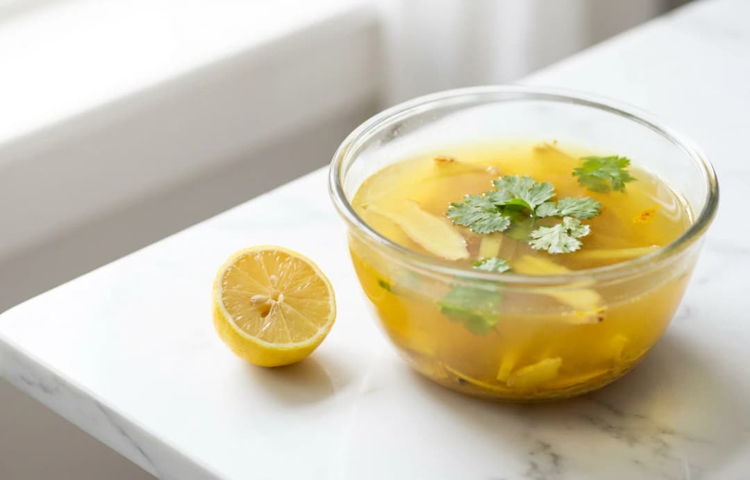 Simple Banana Stem & Ginger Soup