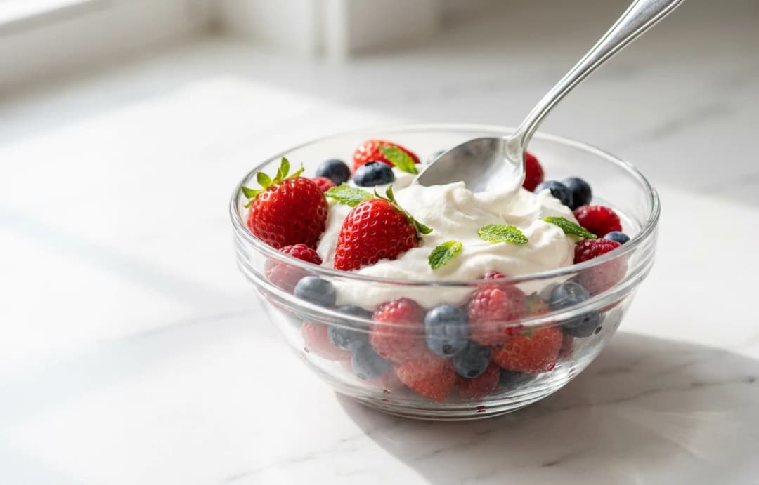 Simple Berries and Cream