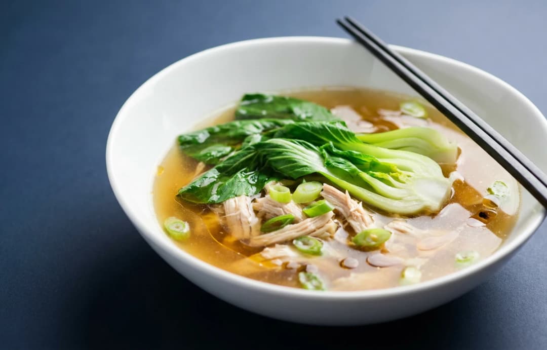 Simple Chicken & Bok Choy Soup