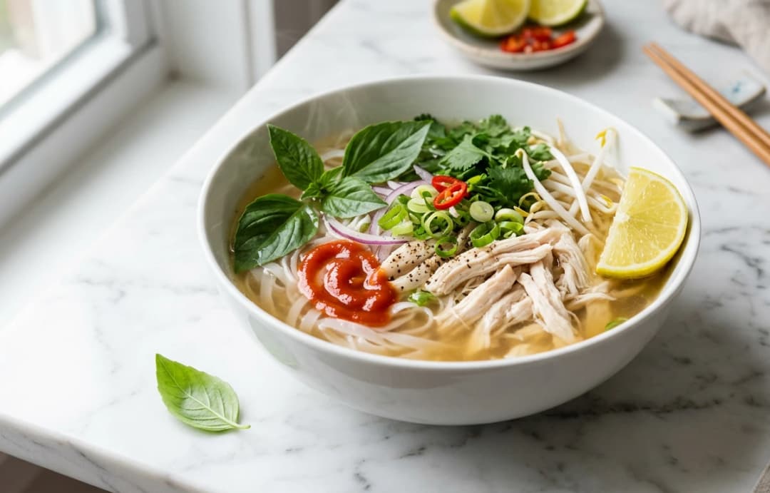 Simple Chicken Noodle Soup (Phở Gà style)