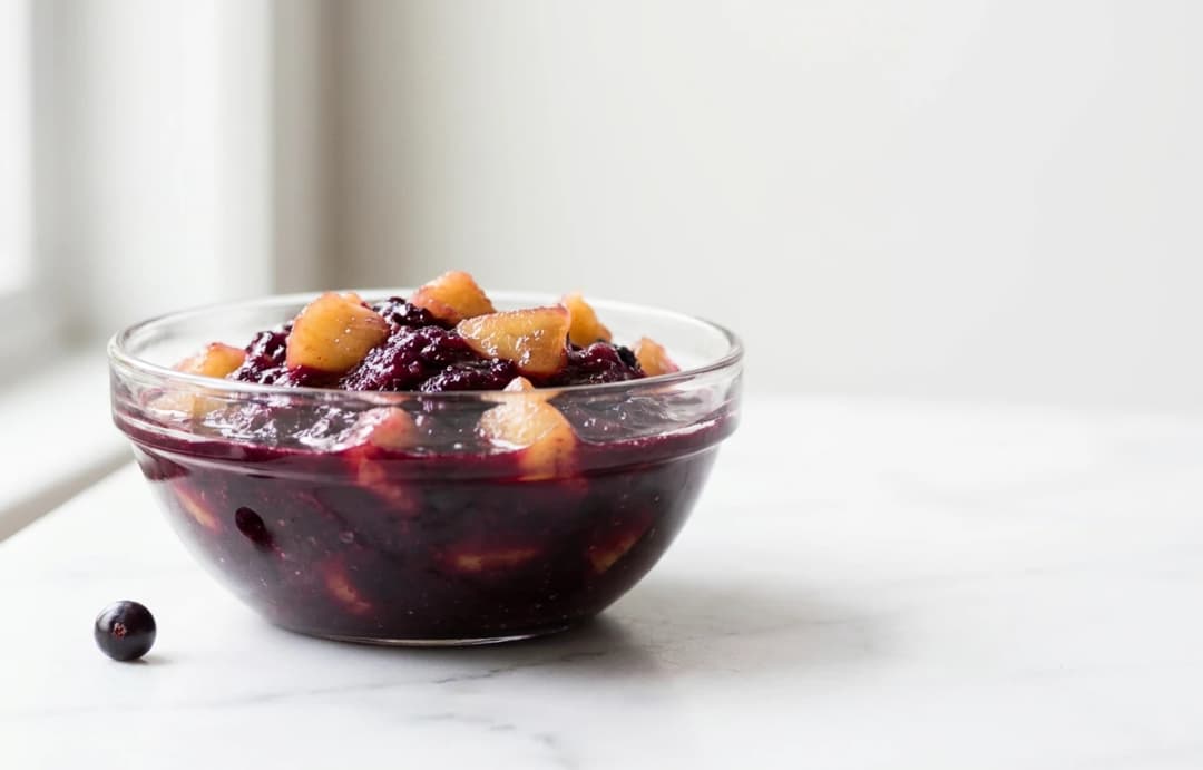 Simple Elderberry & Apple Compote