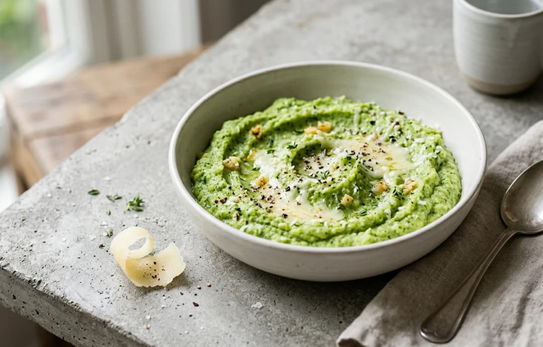 Simple Garlic-Parmesan Broccoli Mash