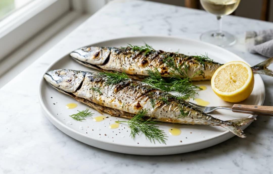 Simple Grilled Mackerel with Lemon
