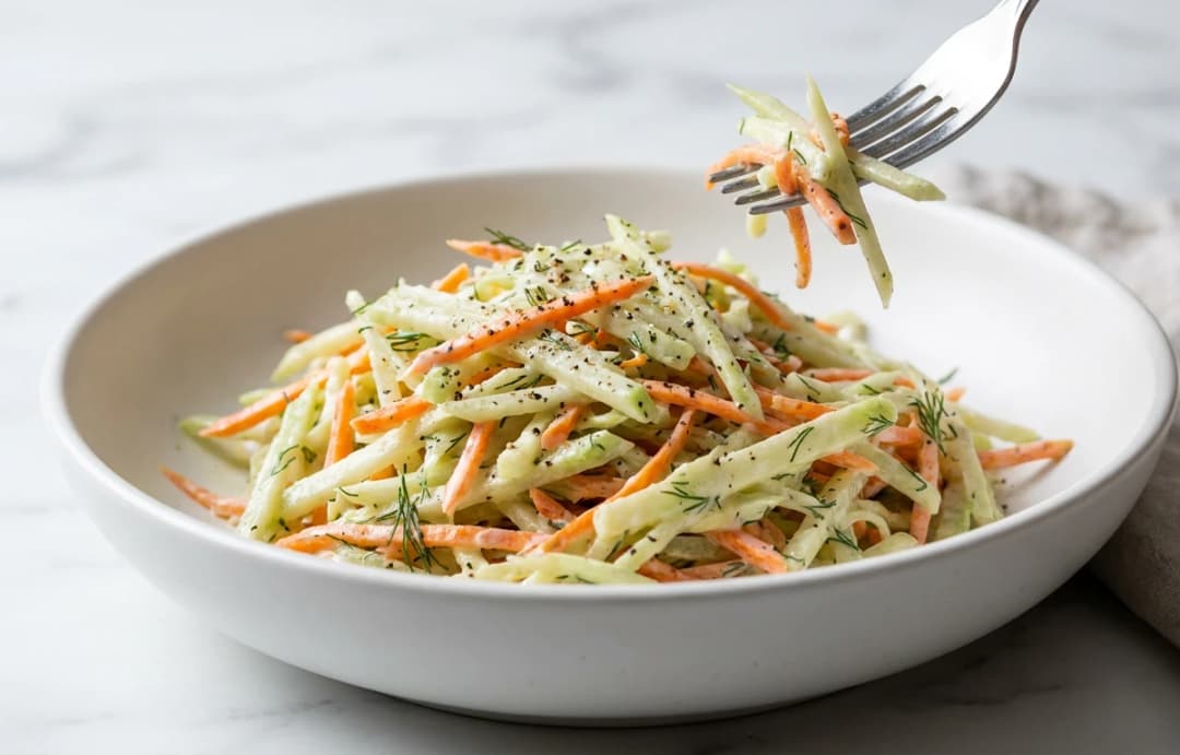 Simple Kohlrabi Slaw