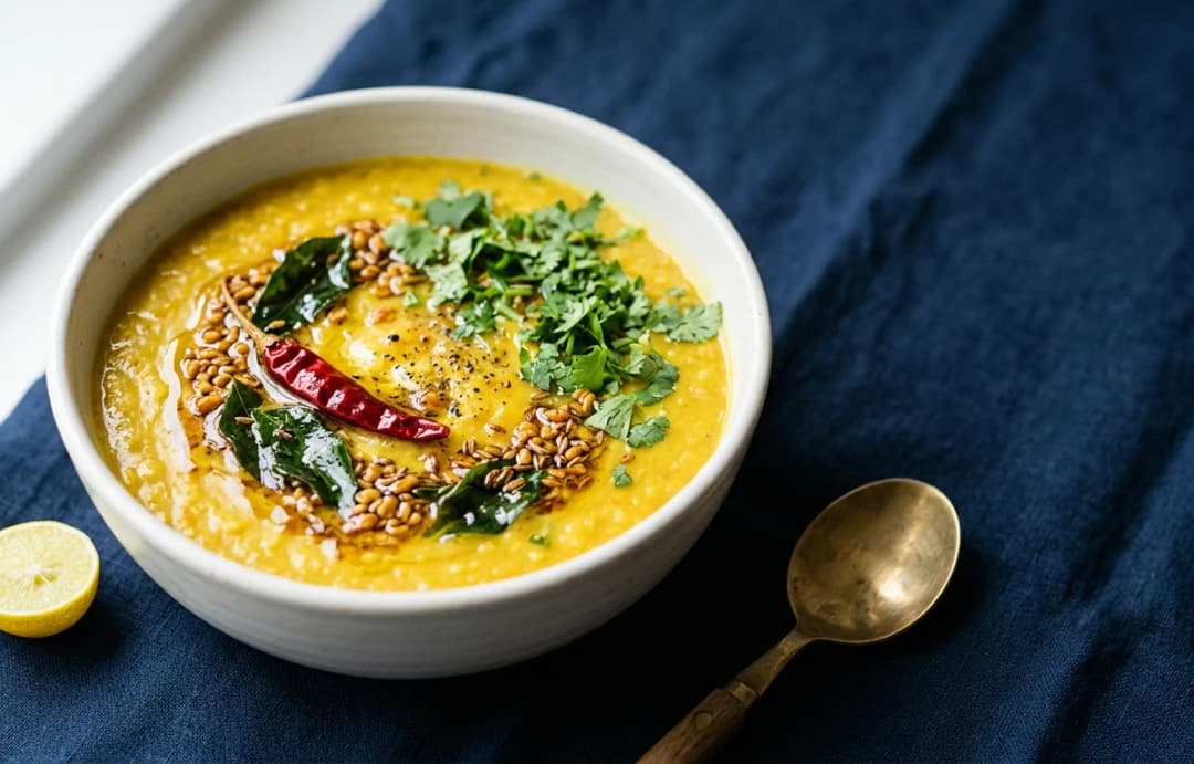 Simple Lentil Dal with Fenugreek Tadka