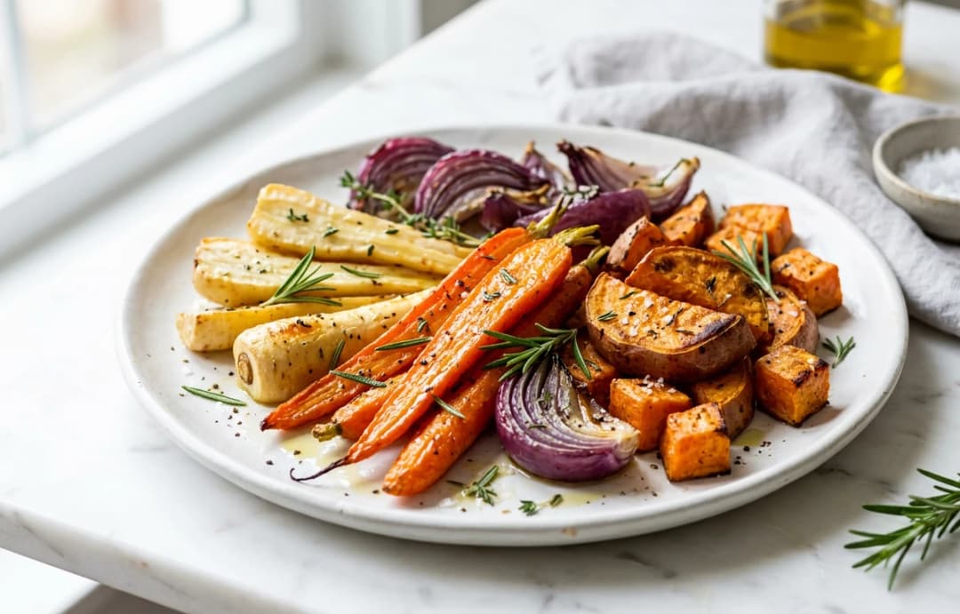 Simple Olive Oil Roasted Vegetables