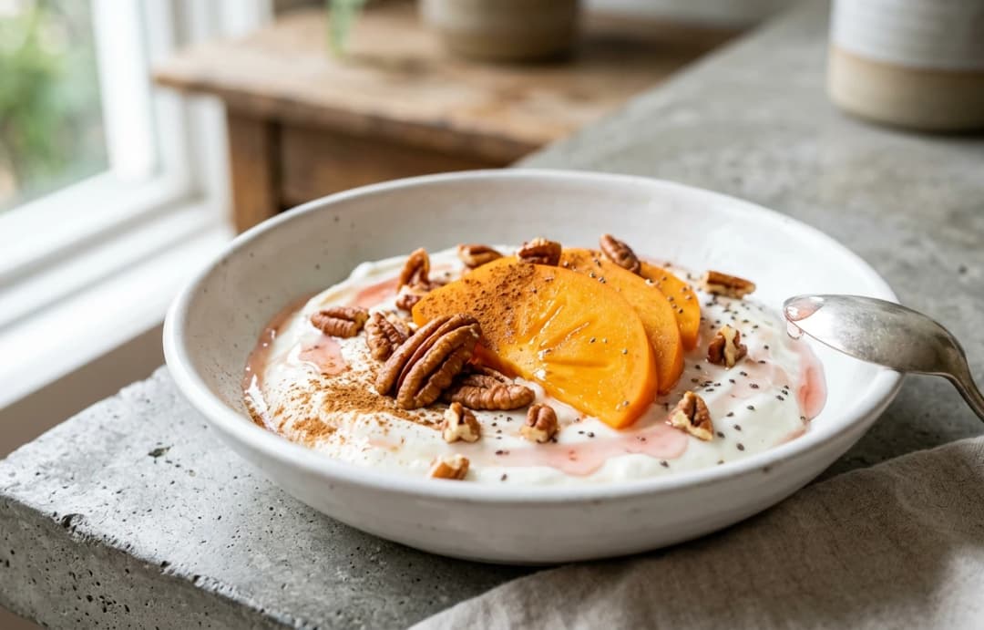 Simple Persimmon Yogurt Bowl