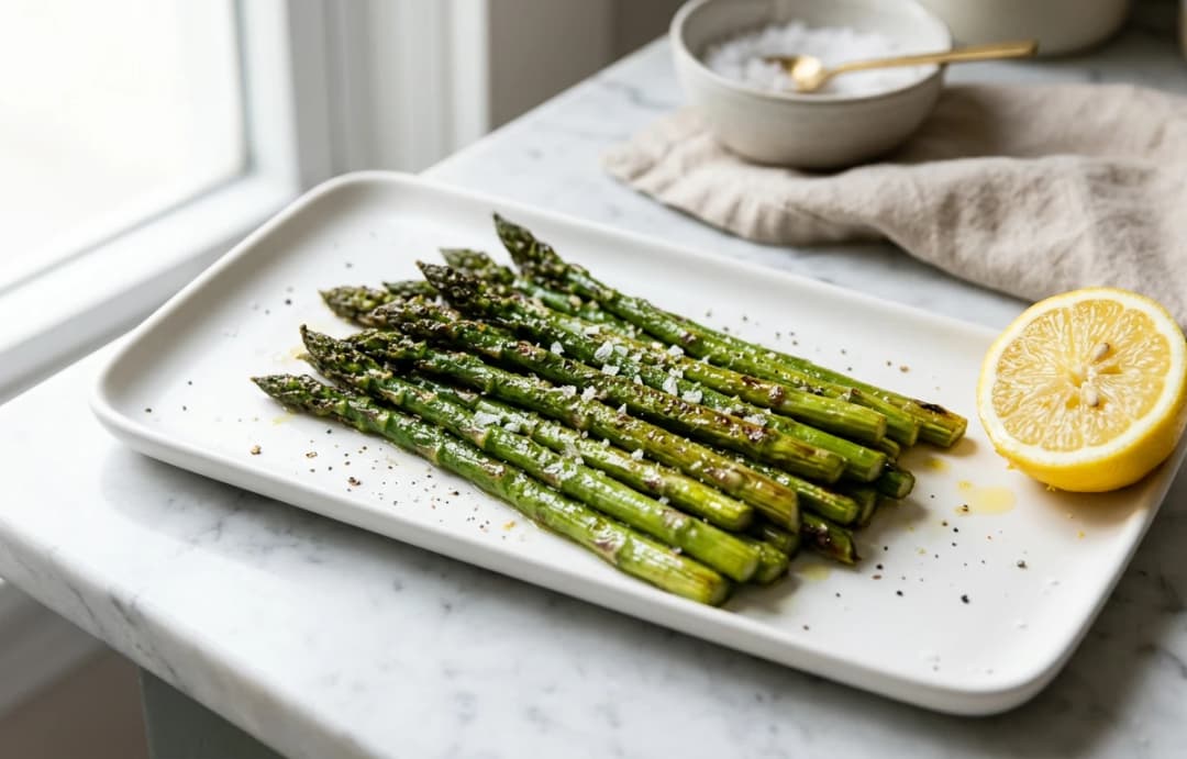 Simple Roasted Asparagus with Lemon