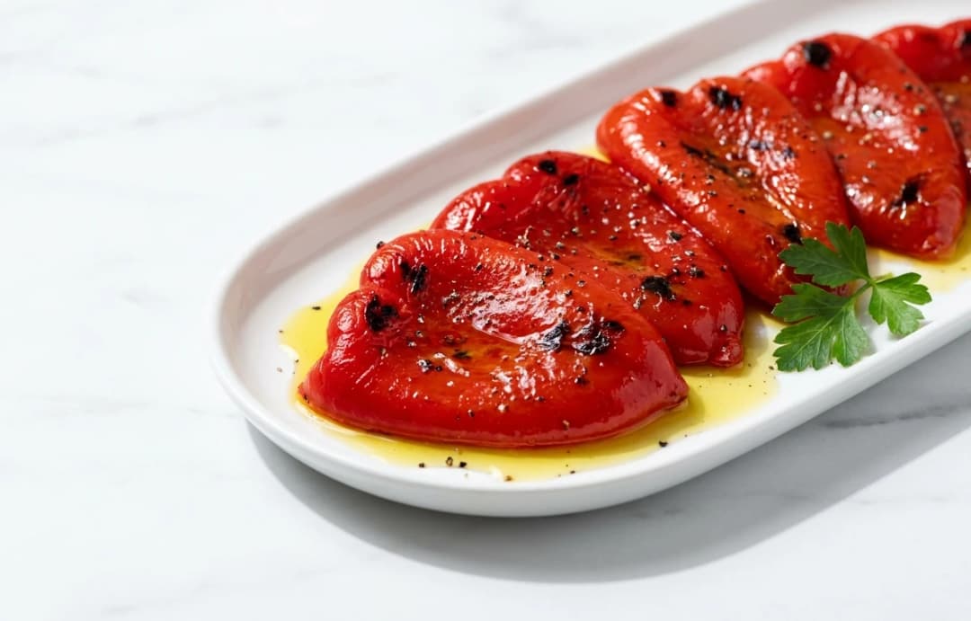 Simple Roasted Red Bell Peppers