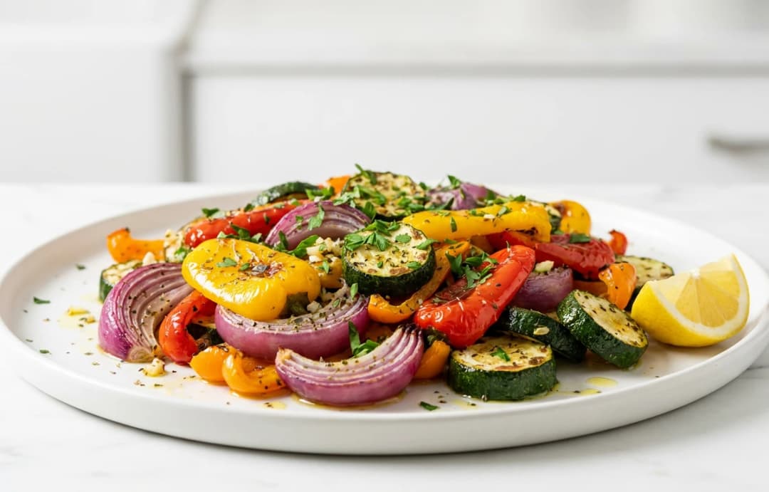 Simple Roasted Vegetables with Onion