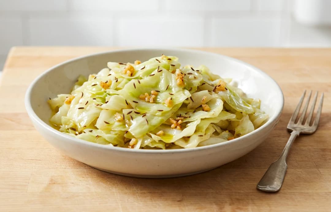 Simple Sautéed Cabbage with Caraway