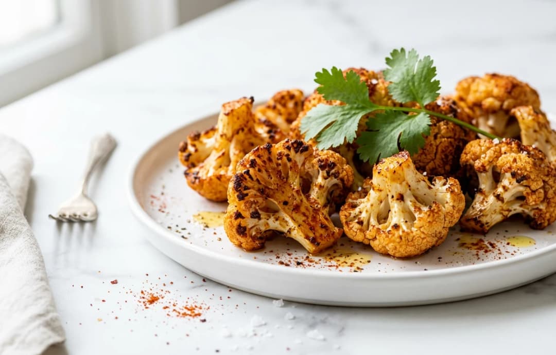 Simple Spiced Roasted Cauliflower
