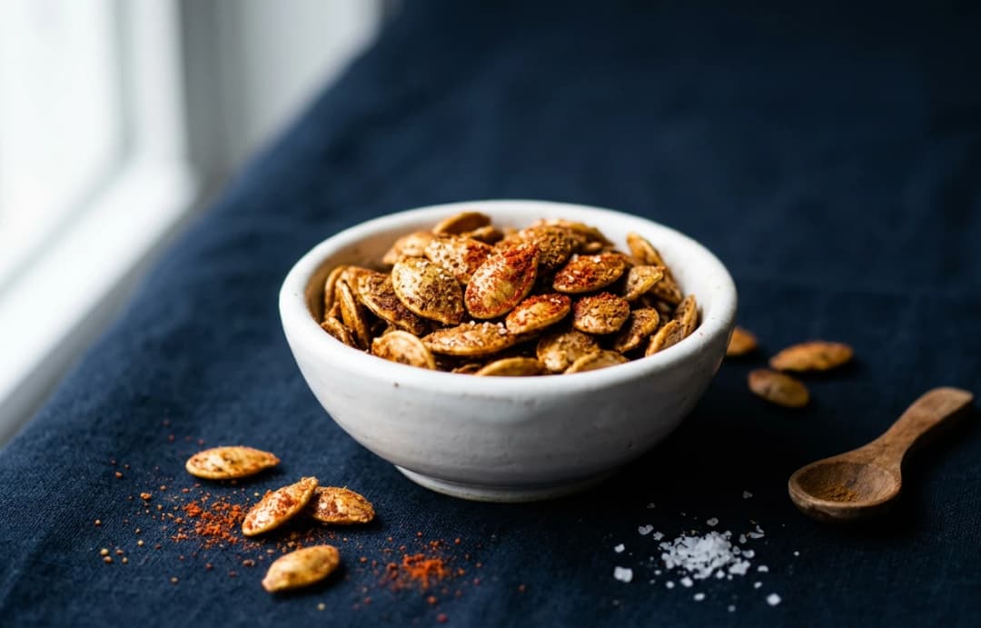 Simple Spiced Roasted Pumpkin Seeds