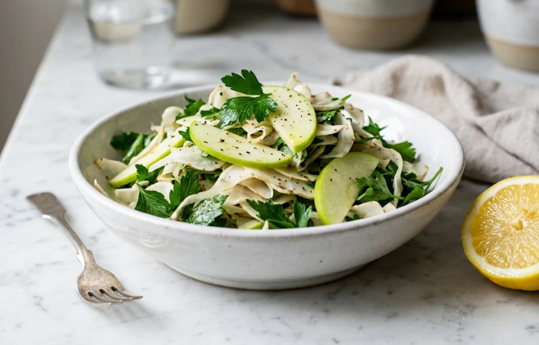 Simple Sunchoke & Apple Slaw