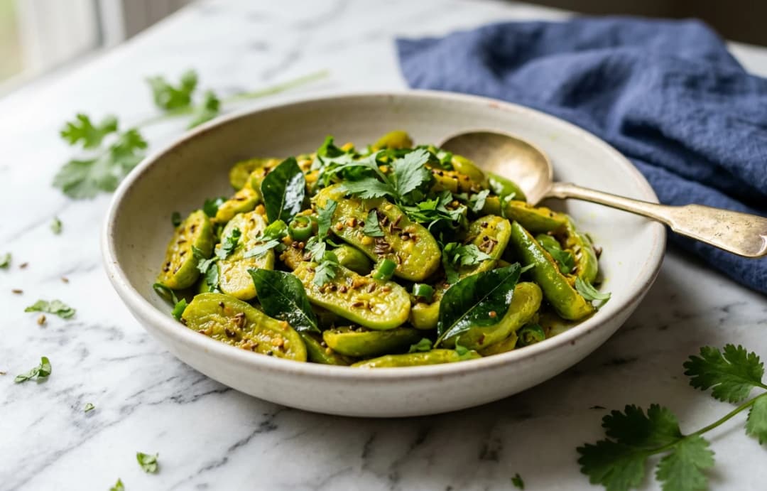Simple Tindora Sabzi (Dry Curry)