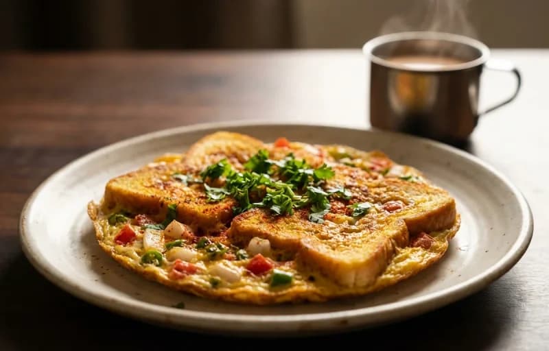 Sindhi Bread Omelette with Masala Chai - Recipe 1