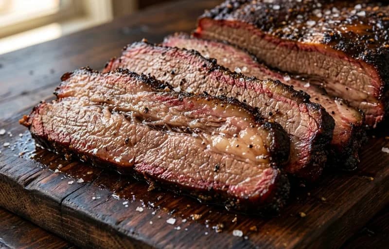 Smoked Beef Brisket, Coleslaw, Potato Salad and Dill Pickles - Recipe 1