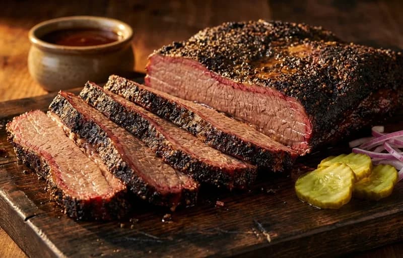 Smoked Brisket, Cornbread, Collard Greens and Potato Salad - Recipe 1