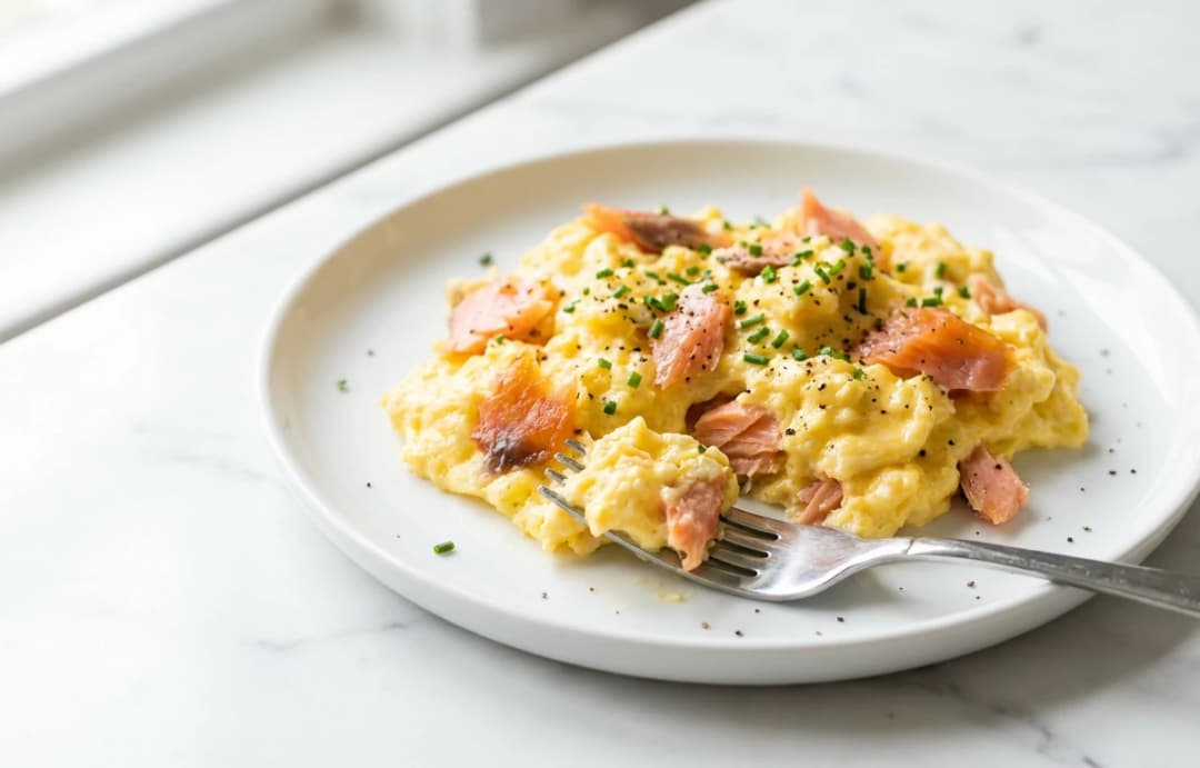 Smoked Salmon And Egg Scramble