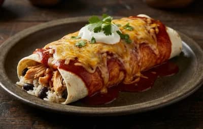 Smothered Chicken Burrito