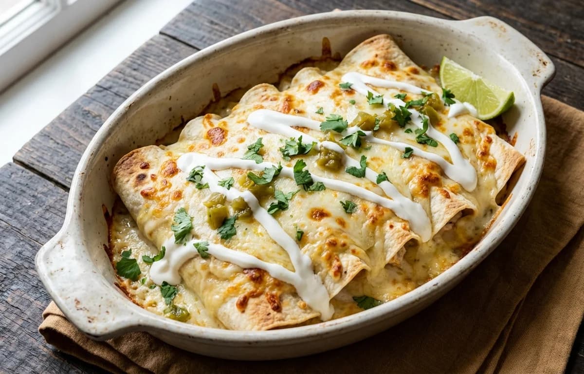Sour Cream Chicken Enchiladas