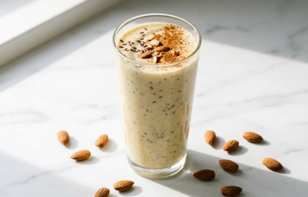 Soy Milk Banana Almond Smoothie