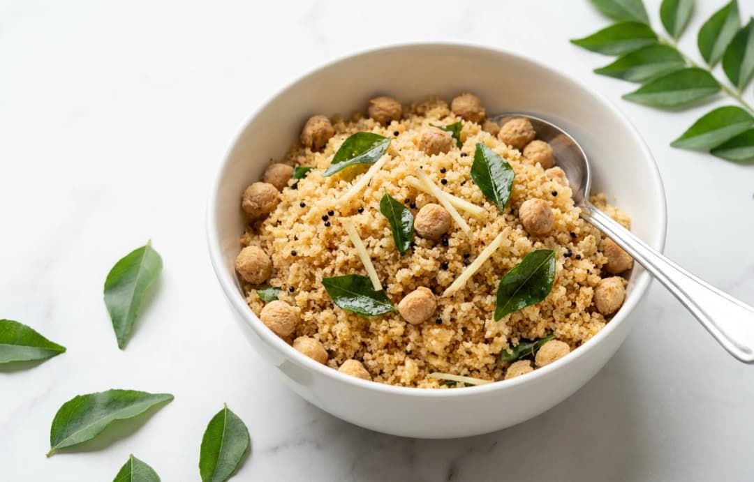 Soya And Semolina Upma