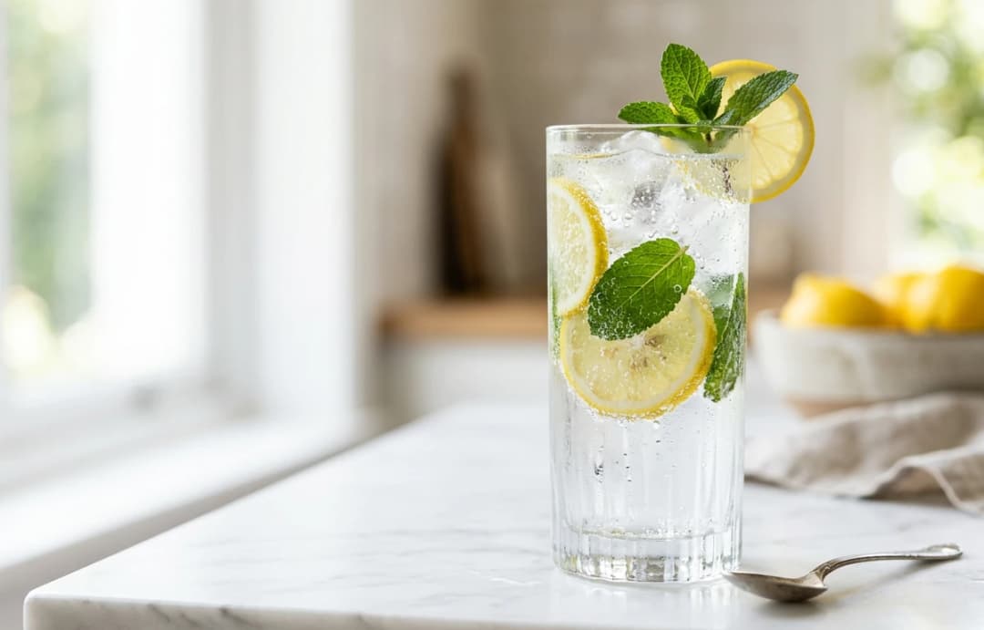 Sparkling Lemon & Mint Water