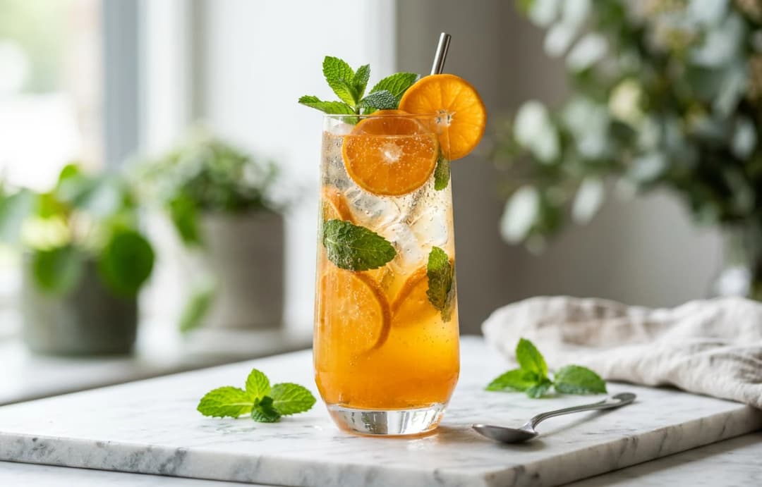 Sparkling Tangerine & Mint Refresher