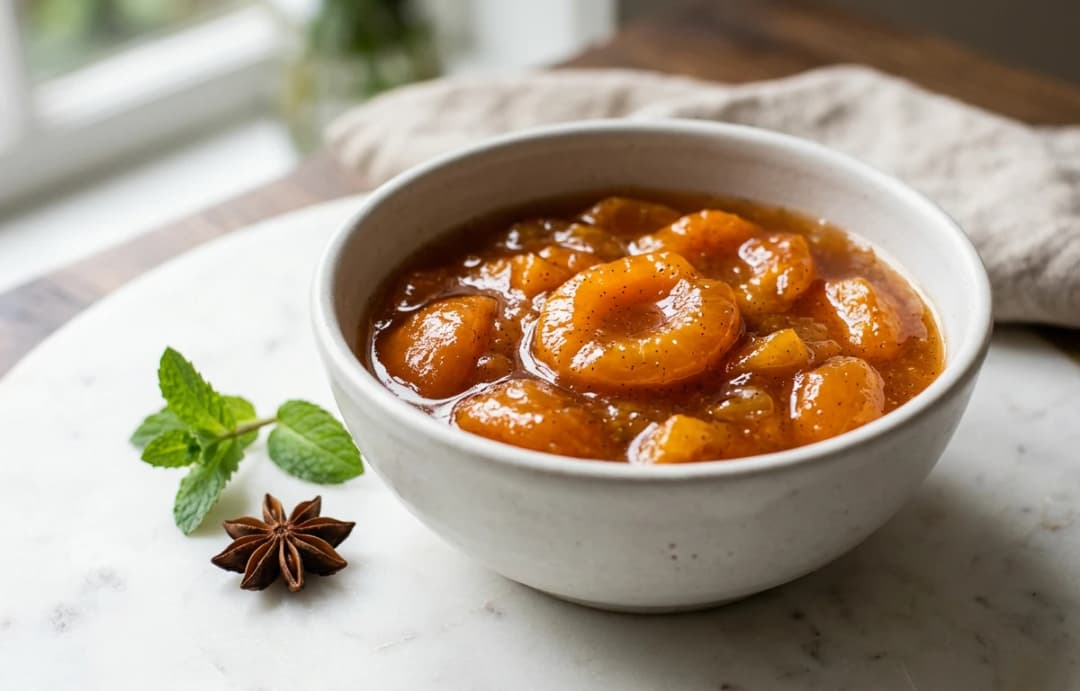 Spiced Apricot Compote (No Sugar Added)
